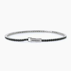 Online Bracciale Tennis Zirconi Neri Gioielli | 533713-M Uomo Gioielli Moda Uomo | Idee Regalo