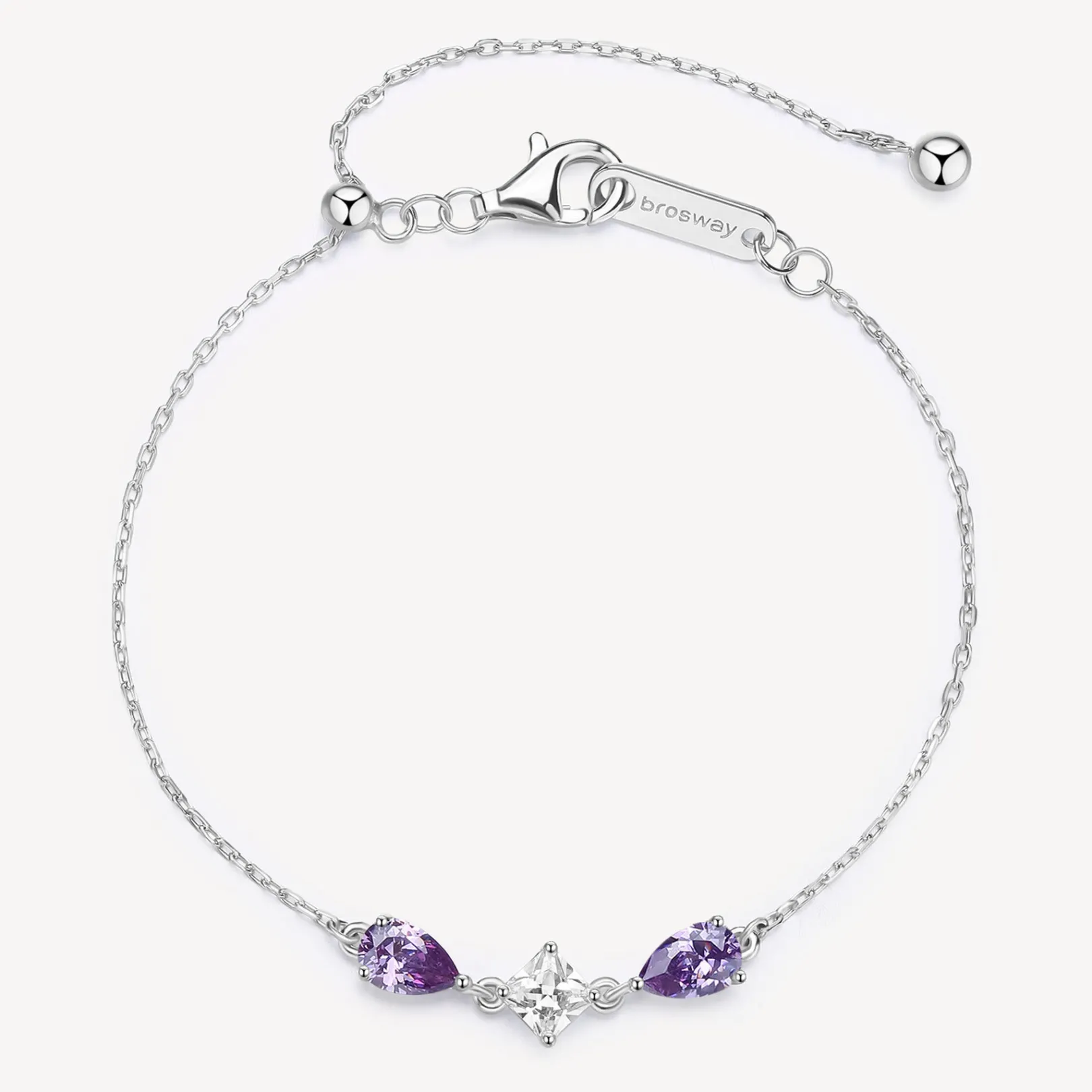 bracciale_tiralaccio_zirc_0-3.webp Sale Bracciale Tiralaccio Zirconi Magic Purple Gioielli Brosway Fancy | FMP114 Donna Gioielli Moda Donna