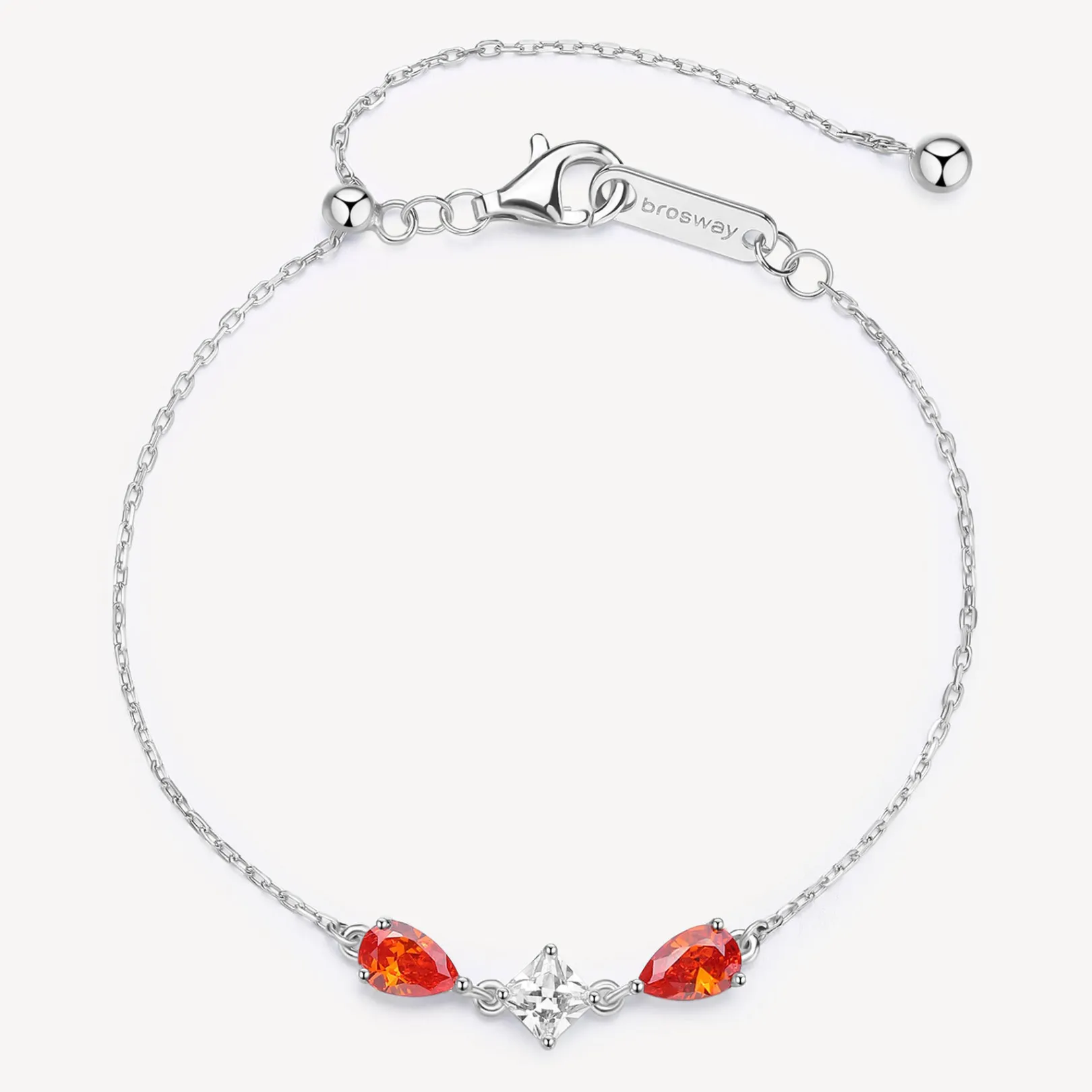 bracciale_tiralaccio_zirc_0-5.webp Outlet Bracciale Tiralaccio Zirconi Vitamin Orange Gioielli Brosway Fancy | FVO25 Donna Gioielli Moda Donna