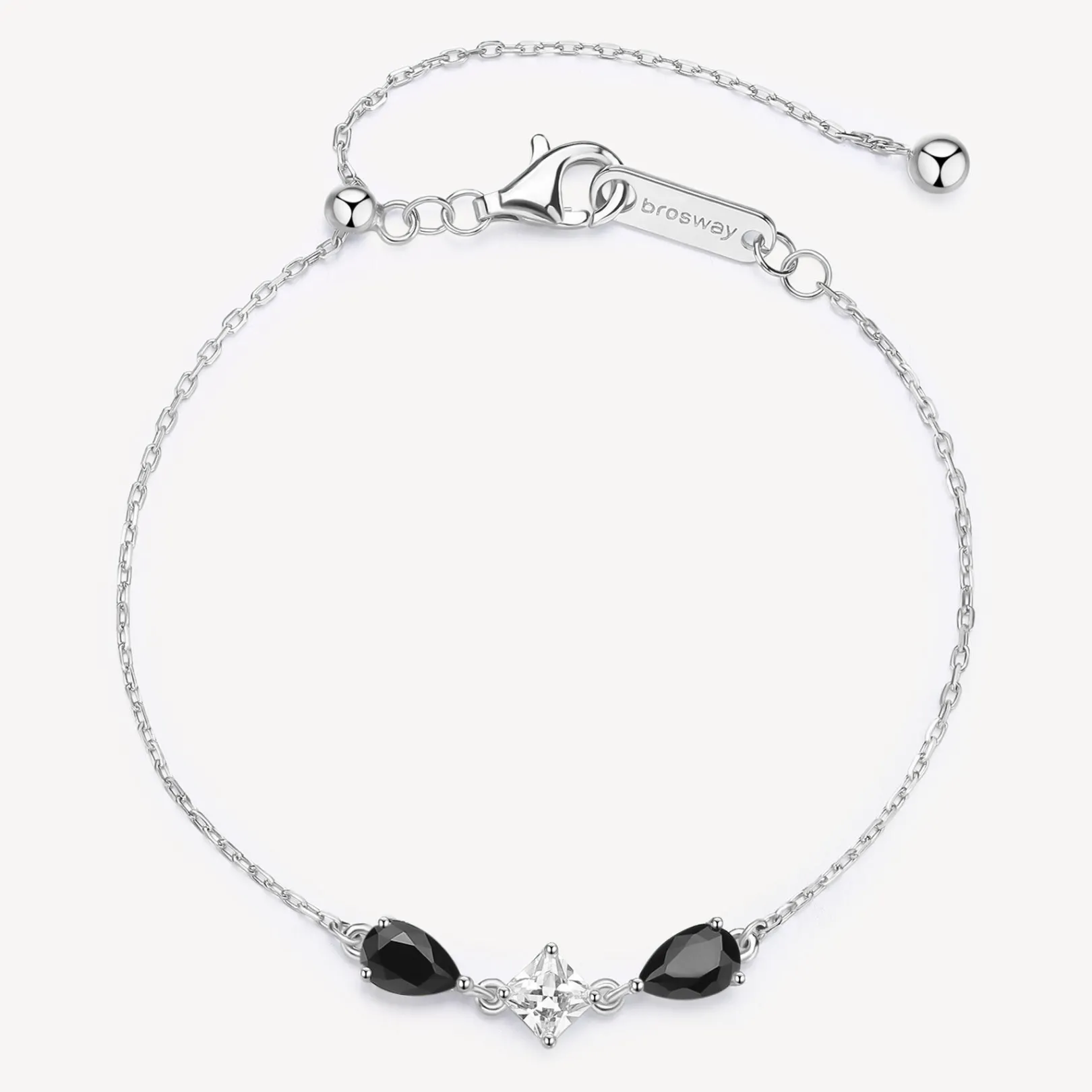 bracciale_tiralaccio_zirc_0-7.webp Best Bracciale Tiralaccio Zirconi Bianchi E Mystery Black Gioielli Brosway Fancy | FMB117 Donna Gioielli Moda Donna