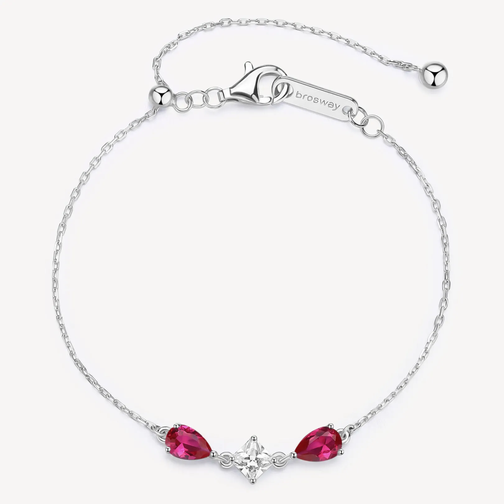 bracciale_tiralaccio_zirc_0-8.webp Clearance Bracciale Tiralaccio Zirconi Bianchi E Passion Ruby Gioielli Brosway Fancy | FPR114 Donna Gioielli Moda Donna