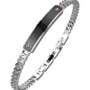 New Bracciale Uomo A Catena Con Piastrina Gioielli | EHB175 Uomo Gioielli Moda Uomo