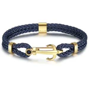 New Bracciale Uomo Con Ancora Gioielli Marine | BRN24B Uomo Gioielli Moda Uomo