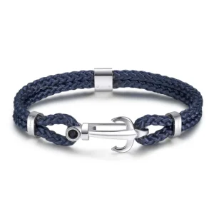 Fashion Bracciale Uomo Con Ancora Gioielli Marine | BRN23B Uomo Gioielli Moda Uomo