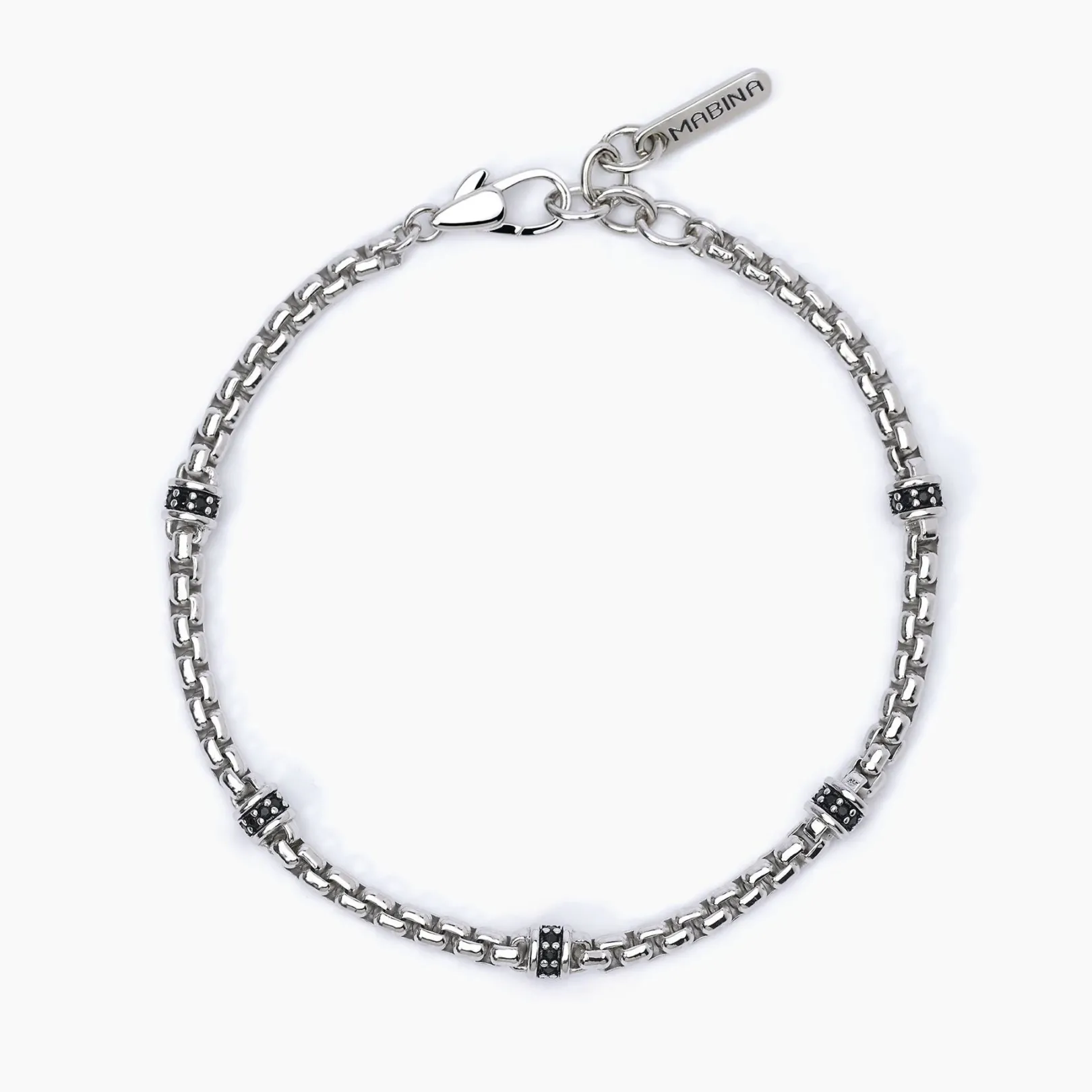 bracciale_uomo_con_insert_0.webp Discount Bracciale Uomo Con Inserti Neri Gioielli | 533626 Uomo Gioielli Moda Uomo | Idee Regalo