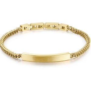 Discount Bracciale Uomo Con Piastrina Gioielli Ink | BIK12 Uomo Gioielli Moda Uomo
