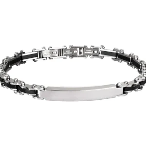 Outlet Bracciale Uomo Con Piastrina Gioielli Type | 231311 Uomo Gioielli Moda Uomo