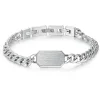 Hot Bracciale Uomo Con Piastrina Gioielli Ink | BIK14 Uomo Gioielli Moda Uomo