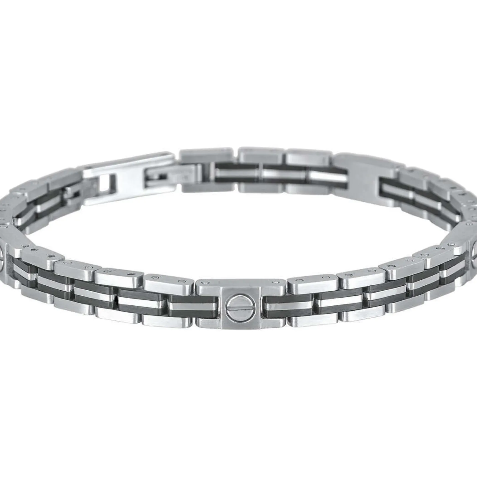 bracciale_uomo_gioielli_j_0-2.webp Fashion Bracciale Uomo Gioielli In Acciaio E Pvd Nero | 231852 Uomo Gioielli Moda Uomo