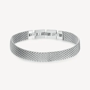 Discount Bracciale Uomo In Acciaio Maglia Milano Riptide | BTD031 Uomo Gioielli Moda Uomo | Idee Regalo