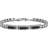Online Bracciale Uomo In Acciaio Gioielli Blockchain | Cod.232151 Uomo Gioielli Moda Uomo
