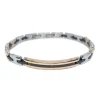 Outlet Bracciale Uomo In Acciaio Con Piastrina Gioielli Hi-Teck | EHB215 Uomo Gioielli Moda Uomo