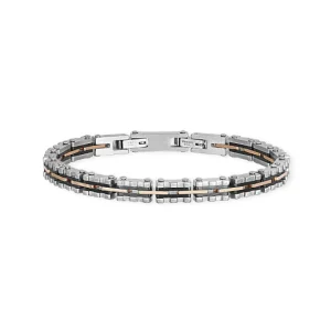 Outlet Bracciale Uomo In Acciaio Gioielli Type | 232085 Uomo Gioielli Moda Uomo
