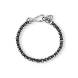 Discount Bracciale Uomo In Acciaio Nero Gioielli | 232225 Uomo Gioielli Moda Uomo