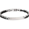 Clearance Bracciale Uomo In Acciaio Con Piastrina Gioielli Type | 231309 Uomo Gioielli Moda Uomo