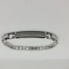 Discount Bracciale Uomo In Acciaio Con Piastrina Gioielli Hi-Teck | EHB247 Uomo Gioielli Moda Uomo