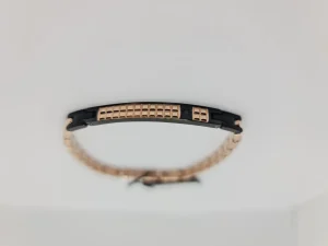 New Bracciale Uomo In Acciaio Rosè Con Piastrina Gioielli Hi-Teck | EHB221 Uomo Gioielli Moda Uomo