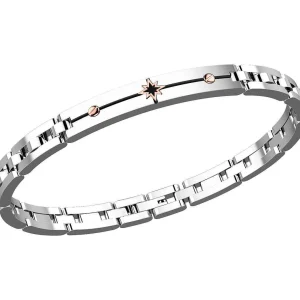 Sale Bracciale Uomo In Acciaio Con Piastrina Gioielli Hi-Teck | EHB132-R Uomo Gioielli Moda Uomo