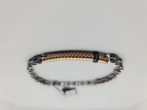 Discount Bracciale Uomo In Acciaio Con Piastrina Gioielli Hi-Teck 3.0 | UHB019 Uomo Gioielli Moda Uomo