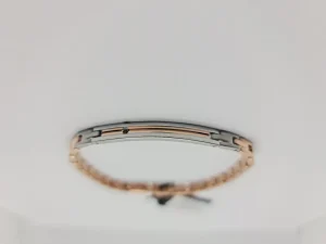 Clearance Bracciale Uomo In Acciaio Rosè Con Piastrina Gioielli Hi-Teck | EHB217 Uomo Gioielli Moda Uomo