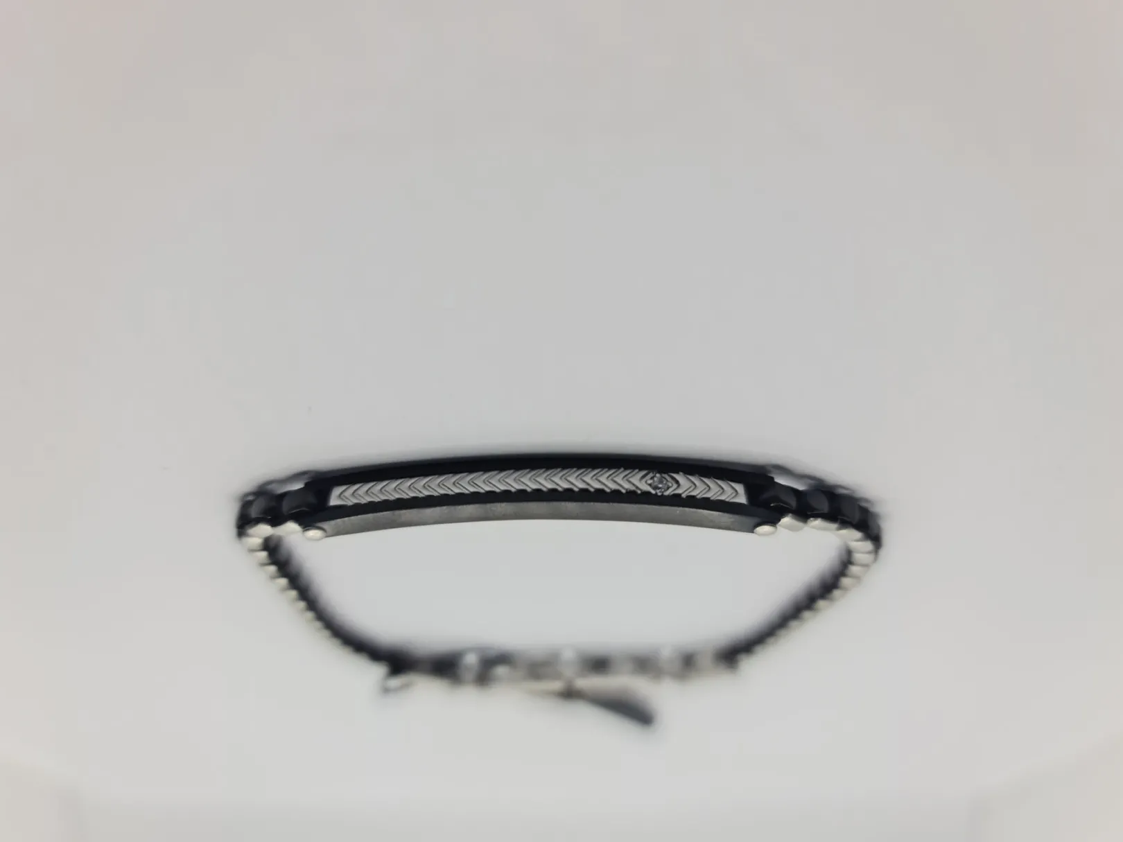 bracciale_uomo_in_acciaio_0-78.webp Outlet Bracciale Uomo In Acciaio Con Piastrina Gioielli Hi-Teck | UHB001 Uomo Gioielli Moda Uomo