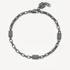 Fashion Bracciale Uomo In Acciaio Color Rutenio A Catena Logan | BOA16 Uomo Gioielli Moda Uomo | Idee Regalo