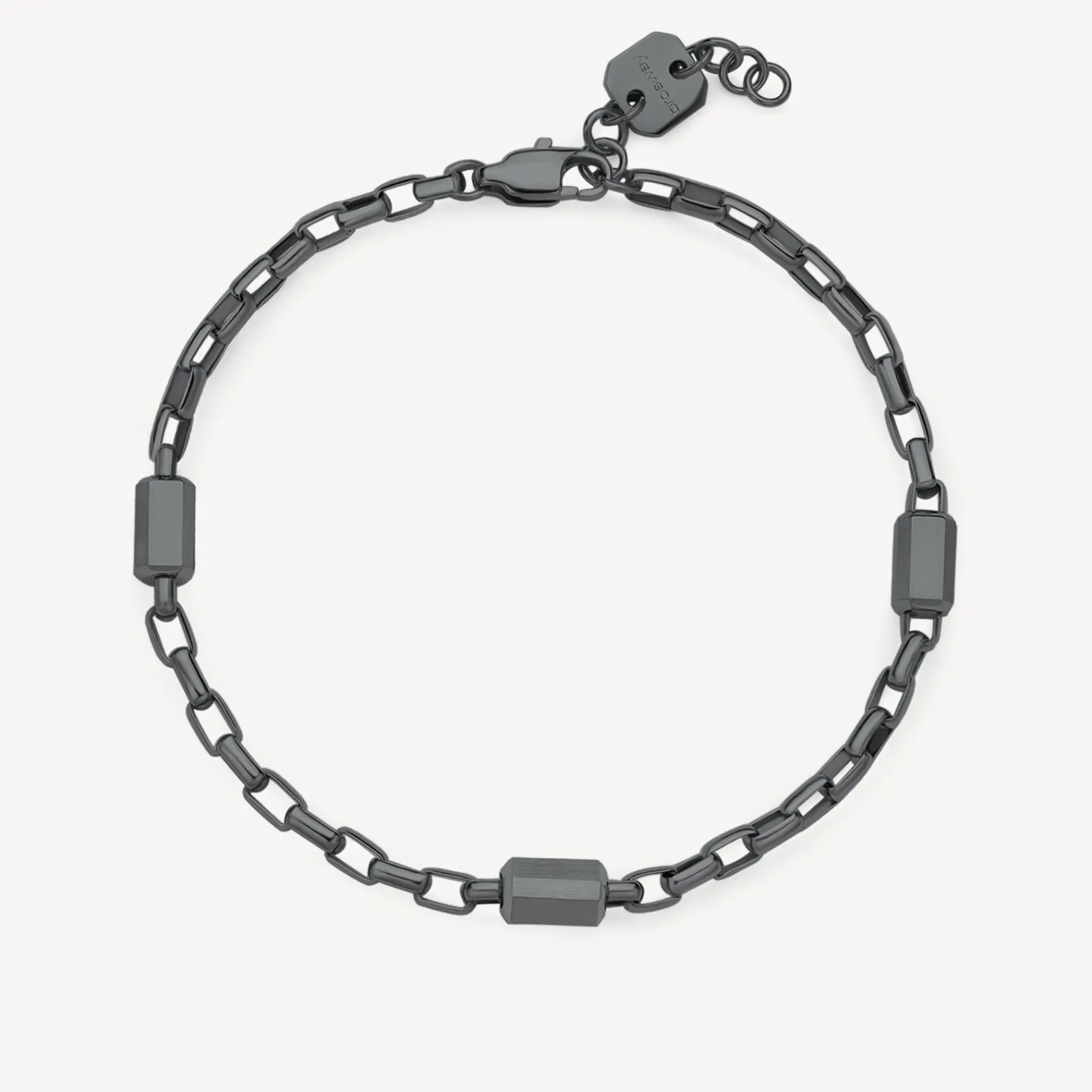 bracciale_uomo_in_acciaio_0-96.webp Fashion Bracciale Uomo In Acciaio Color Rutenio A Catena Logan | BOA16 Uomo Gioielli Moda Uomo | Idee Regalo
