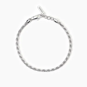 Hot Bracciale Uomo In Argento Con Catena Corda Gioielli | 533800 Uomo Gioielli Moda Uomo