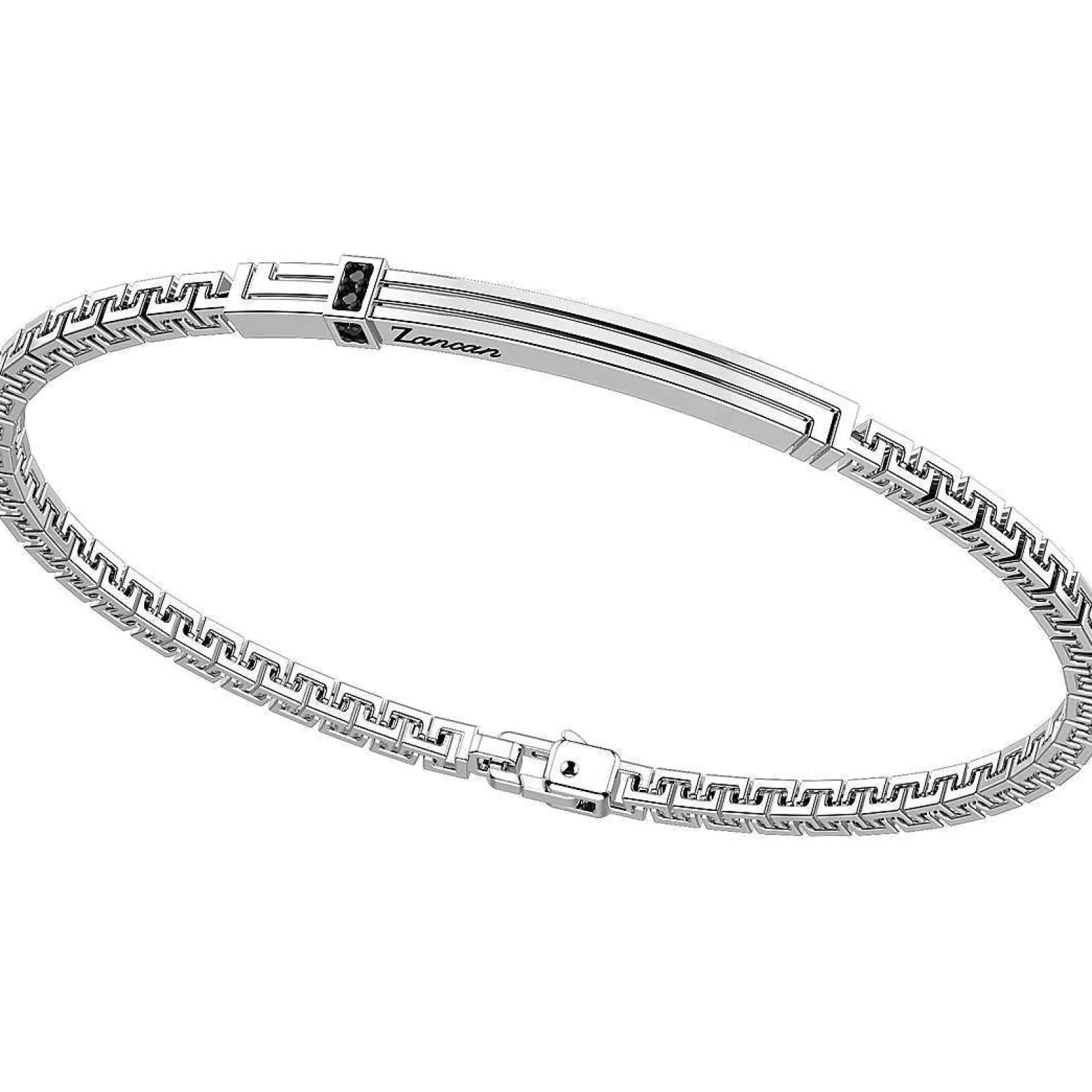 bracciale_uomo_in_argento_0-5.webp Sale Bracciale Uomo In Argento Con Piastrina Gioielli Insignia 925 | EXB817 Uomo Gioielli Moda Uomo