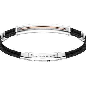 Online Bracciale Uomo In Kevlar Con Placca In Argento Gioielli | EXB758R-NE Uomo Gioielli Moda Uomo