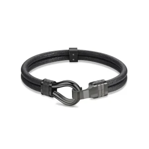 Fashion Bracciale Uomo In Pelle Gioielli Clint | BIN16B Uomo Gioielli Moda Uomo