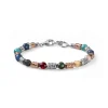 Best Bracciale Uomo Luxury Argento Bicolor E Pietre Mariacristinasterling | G4008/19 Uomo Gioielli Moda Uomo