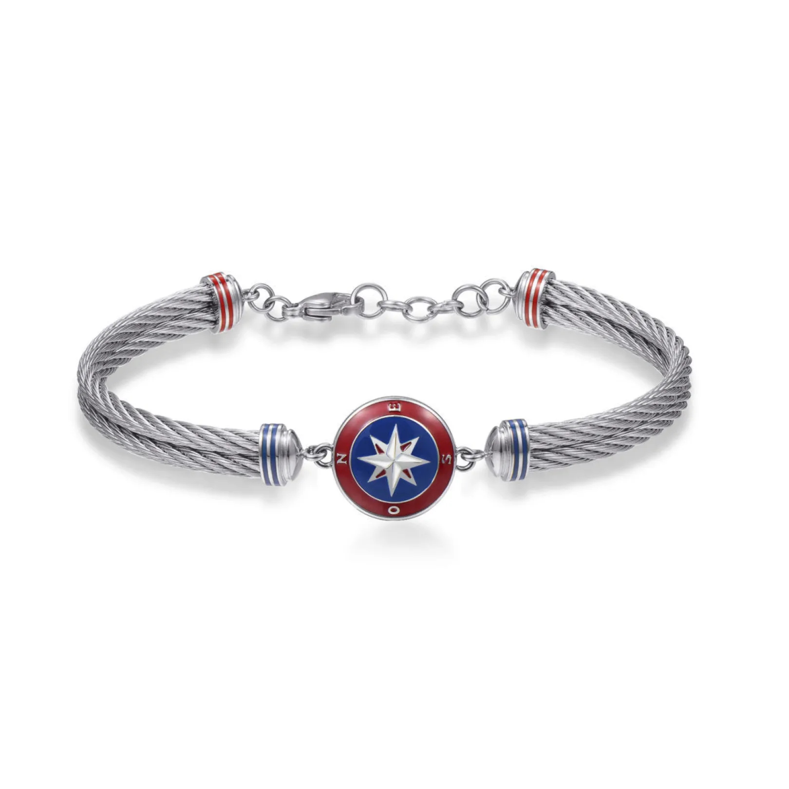 bracciale_uomo_rosa_dei_v_0.webp Online Bracciale Uomo Rosa Dei Venti Gioielli Horizon | BHO14 Uomo Gioielli Moda Uomo