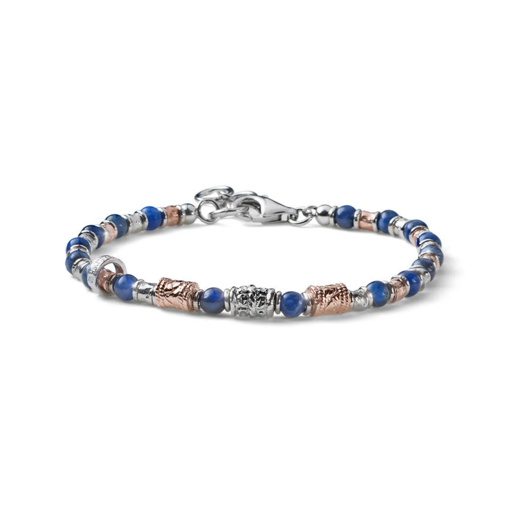 bracciale_uomo_siena_arge_0-1.webp Hot Bracciale Uomo Siena Argento E Sodalite Mariacristinasterling | G4024/19 Uomo Gioielli Moda Uomo