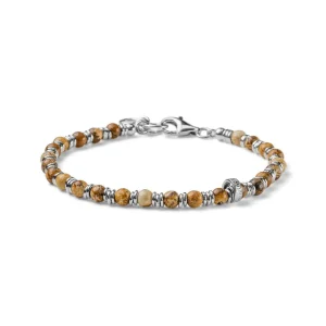 Hot Bracciale Uomo Snake Classic Style In Argento E Paesina Mariacristinasterling |  G4413 Uomo Gioielli Moda Uomo