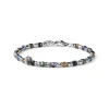 New Bracciale Uomo Snake Pepite Argento Alternate A Pietre Colorate Mariacristinasterling | G2877 Uomo Gioielli Moda Uomo