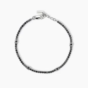 Online Bracciale Uomo Tennis Con Inserti Quadrati Gioielli | 533821 Uomo Gioielli Moda Uomo