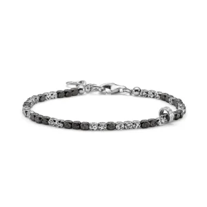 New Bracciale Uomo Urban Soul Mix Argento Brunito E Ritenio Mariacristinasterling |  G4612/19 Uomo Gioielli Moda Uomo