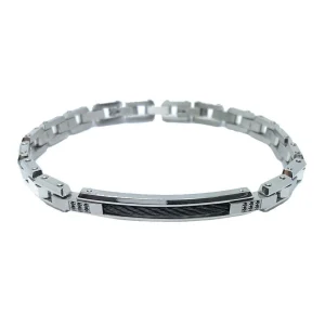 Discount Bracciale Uomo Hi-Teck In Acciaio 316L | EHB208 Uomo Gioielli Moda Uomo