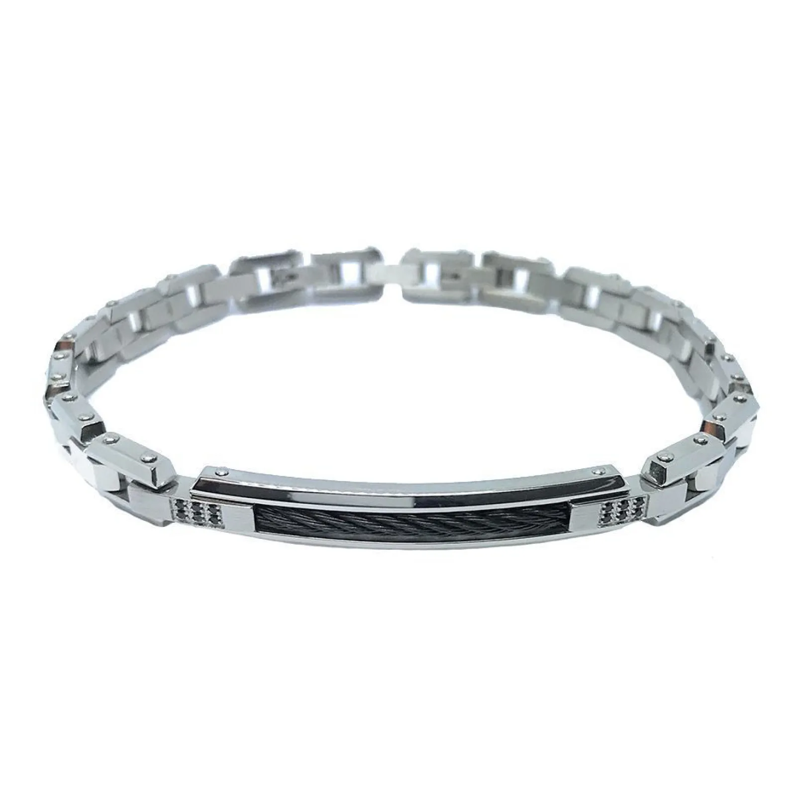 bracciale_uomo_zancan_hit_0.webp Discount Bracciale Uomo Hi-Teck In Acciaio 316L | EHB208 Uomo Gioielli Moda Uomo