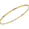 Hot Bracciale in Oro Giallo e Oro Bianco | EB703GB Uomo Gioielli Uomo