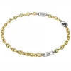 Sale Bracciale Insigna in oro giallo e oro bianco con diamante EB549BG Uomo Gioielli Uomo