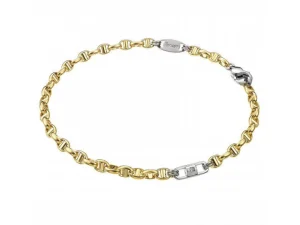 Sale Bracciale Insigna in oro giallo e oro bianco con diamante EB549BG Uomo Gioielli Uomo