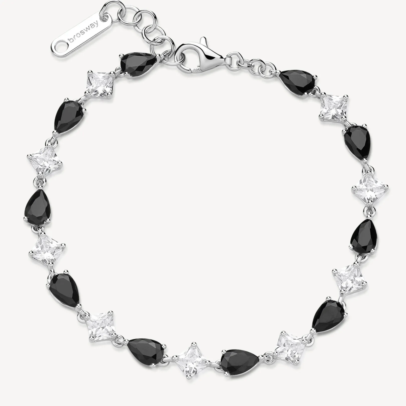 bracciale_zirconi_bianchi_0-4.webp Best Bracciale Zirconi Bianchi E Mystery Black Gioielli Brosway Fancy | FMB116 Donna Gioielli Moda Donna
