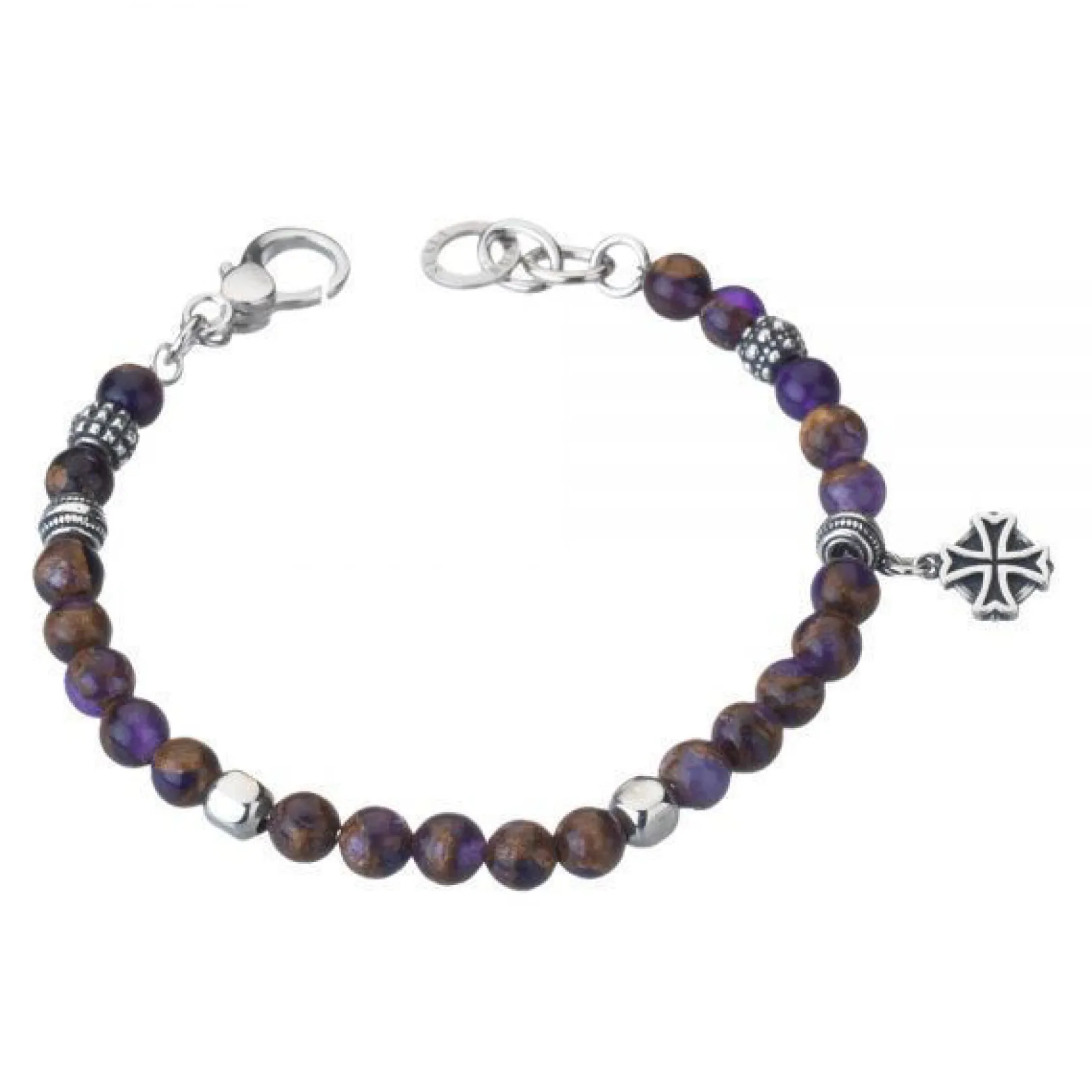 braccialeuomo_in_argento__0.webp Sale BraccialeUomo In Argento Con Croce Gioielli | BM3120 Uomo Gioielli Moda Uomo
