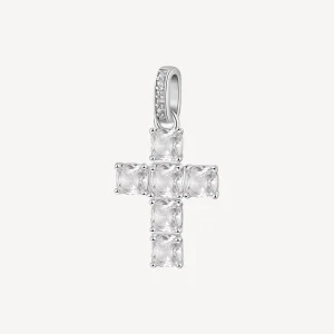 Clearance Charm Croce Con Zirconi Infinite White Gioielli Fancy | FIW119 Donna Gioielli Moda Donna