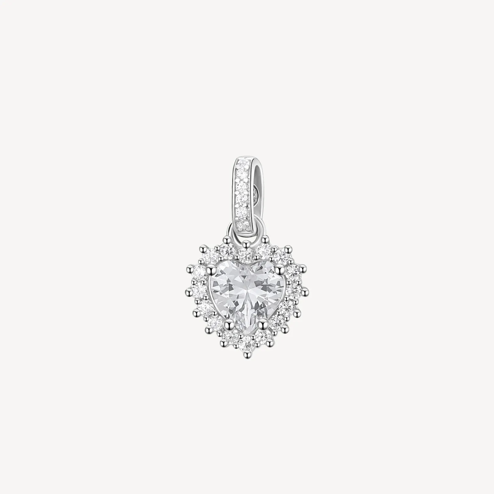 charm_cuore_con_zirconi_i_0.webp Sale Charm Cuore Con Zirconi Infinite White Gioielli Fancy | FIW120 Donna Gioielli Moda Donna