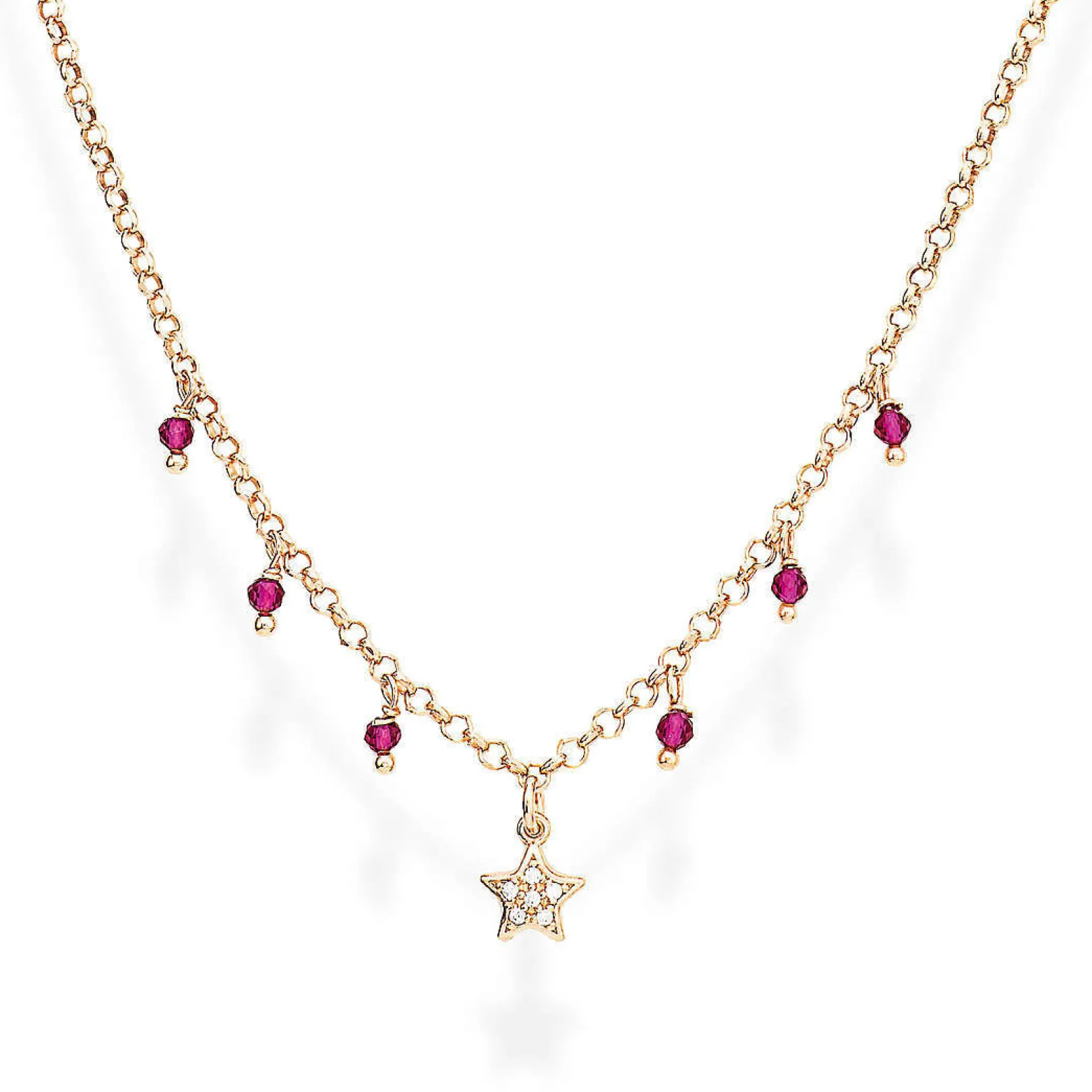 collana_amen_con_ciondolo_0.webp Online Collana Con Ciondolo Stella | CLSRROZ Donna Gioielli Moda Donna