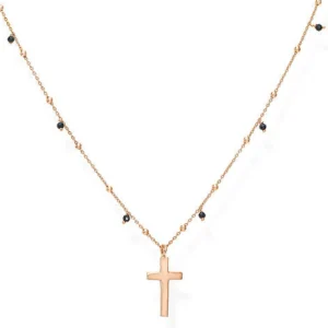 Clearance Collana Con Croce Rosè | CLCRRN1 Donna Gioielli Moda Donna