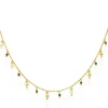 Sale Collana Dorata Con Croci Nere | CLMICRGN Donna Gioielli Moda Donna
